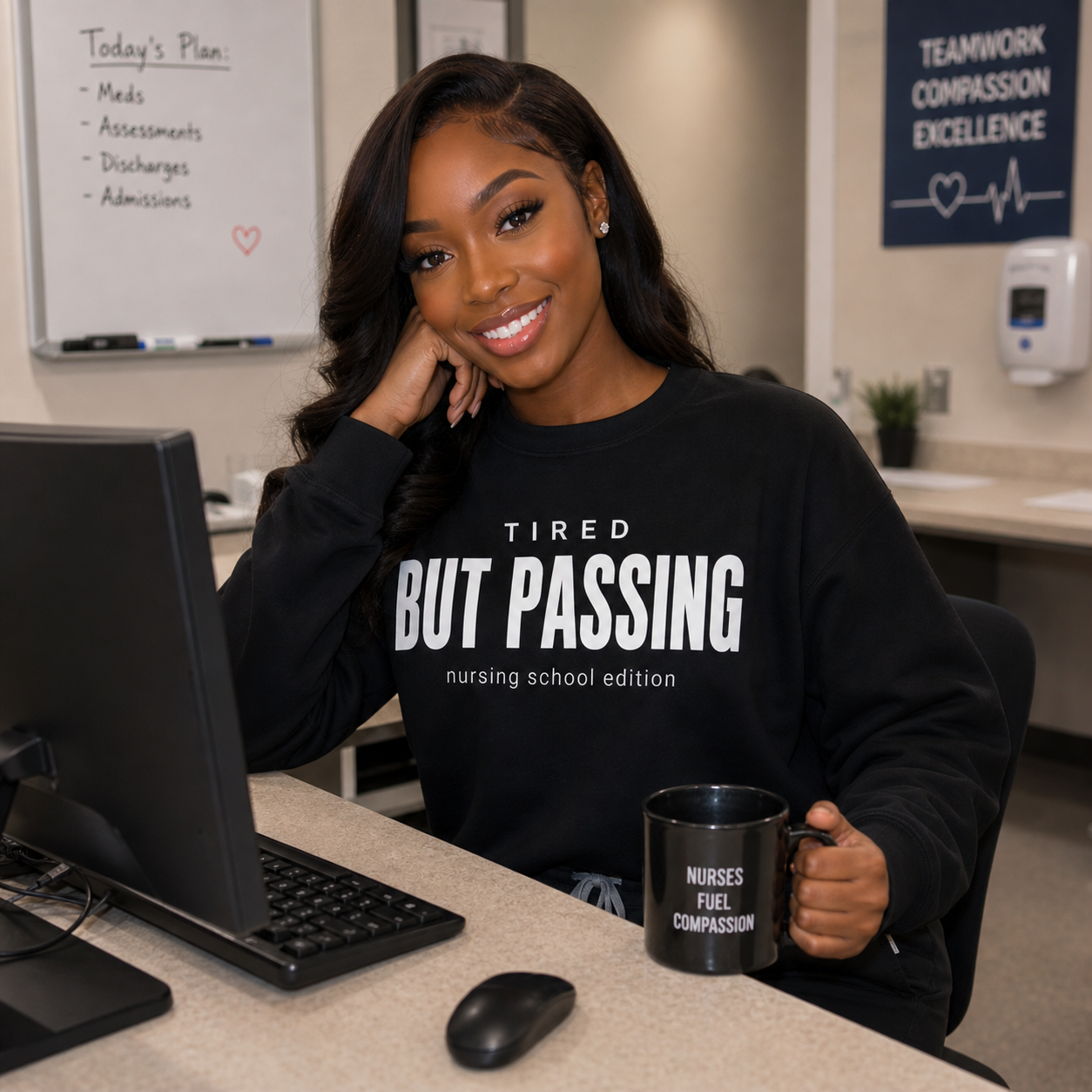 Nurse student crewneck