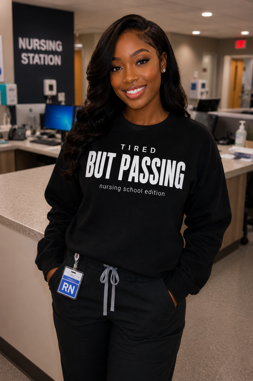 Nurse student crewneck